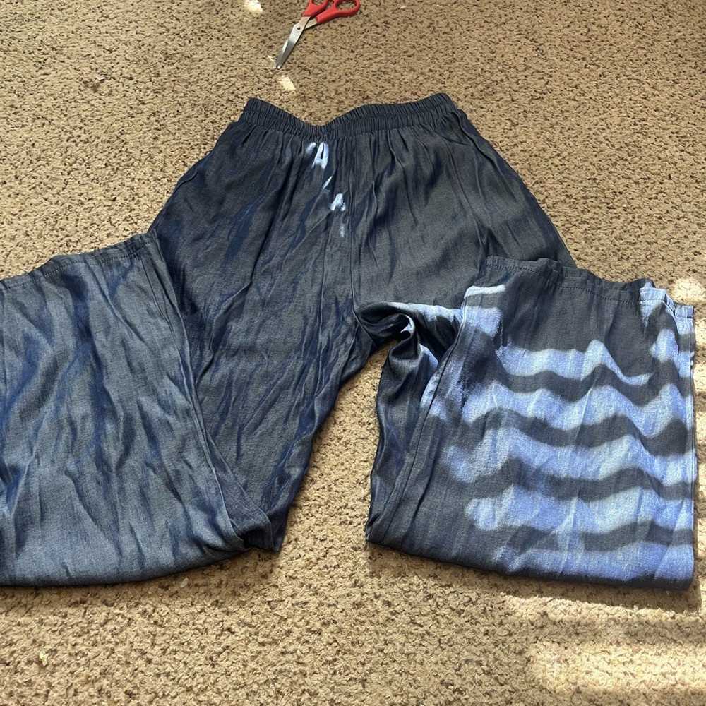 SHEIN Navy Blue Elastic Waist Pants